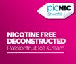 Passionfruit Ice Cream Nicotine Free Vape Juice