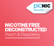 Peach & Raspberry Nicotine Free Vape Juice