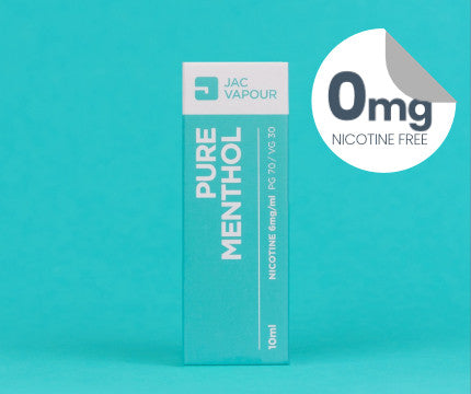 Pure Menthol |Nicotine Free E Liquid | JAC Vapour Pure Menthol |Nicotine Free E Liquid | JAC Vapour