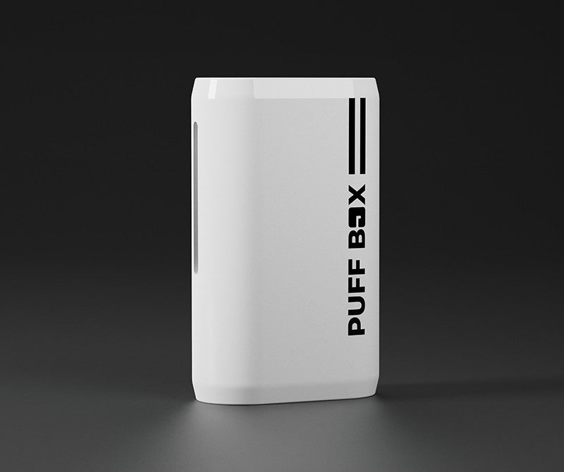 Puff Box prefilled pod vape device in white colour