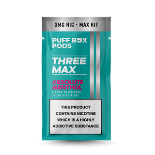 THREE MAX Refill 3mg - Twin Pack - Absolute Menthol