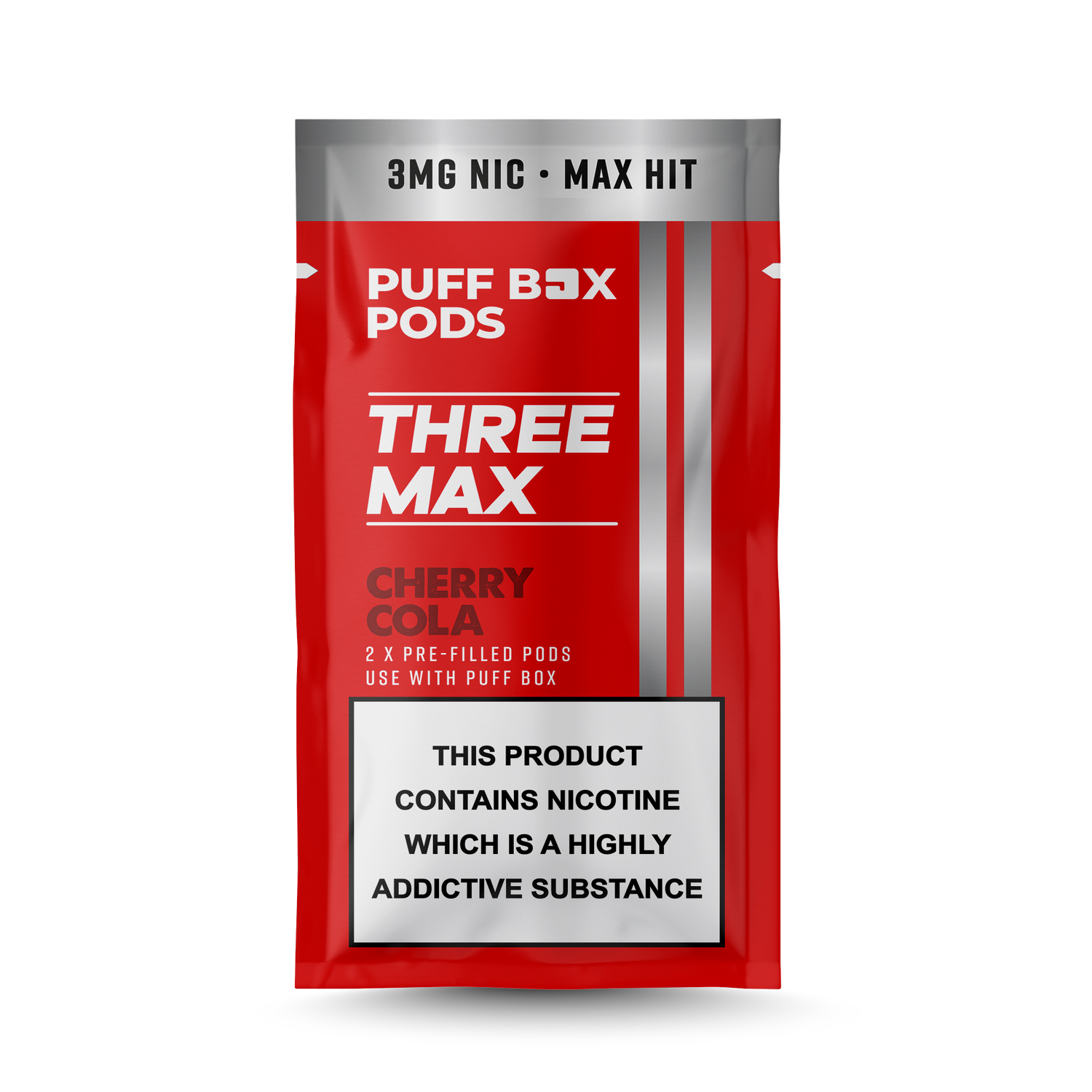 THREE MAX Refill 3mg - Twin Pack - Cherry Cola