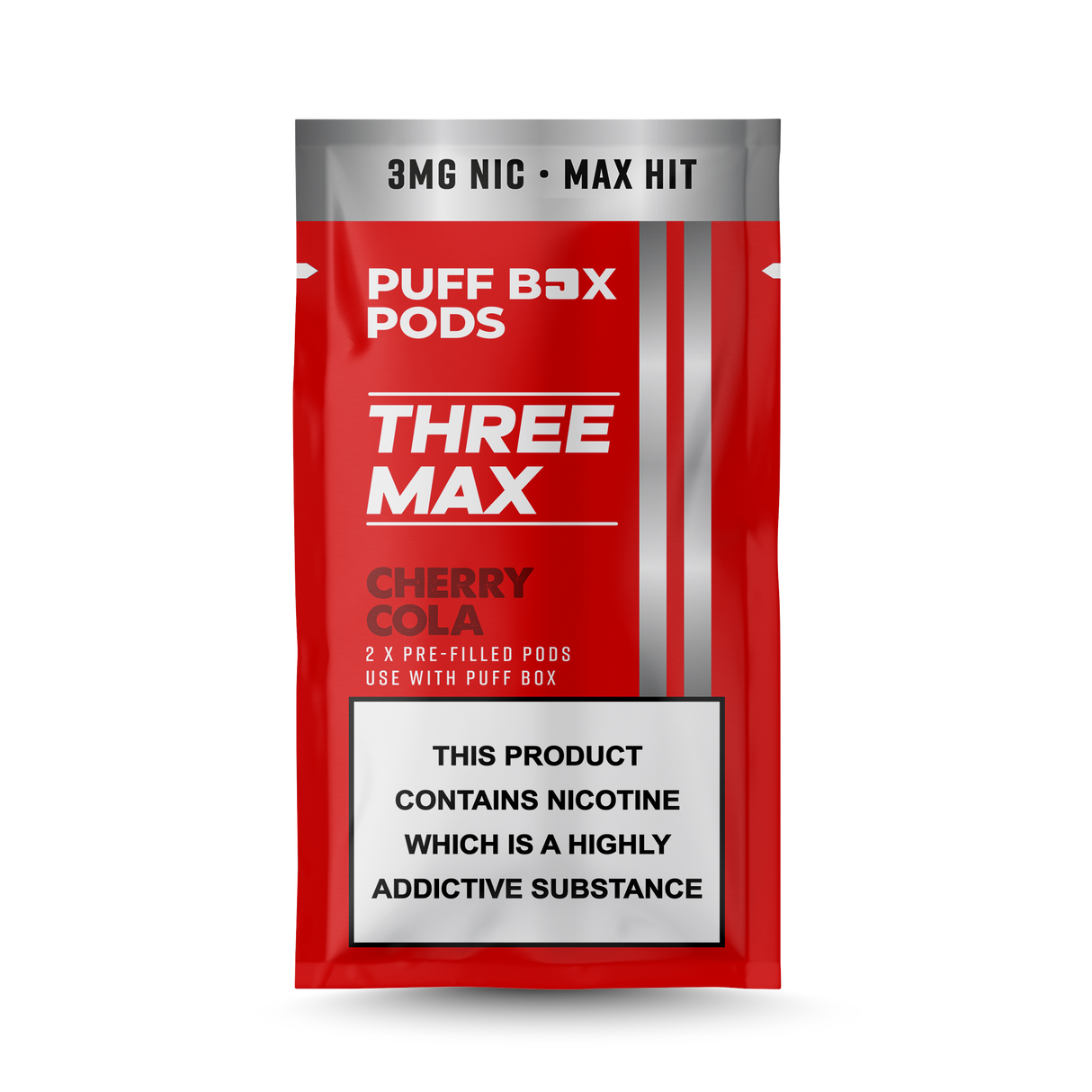 THREE MAX Refill 3mg - Twin Pack - Cherry Cola