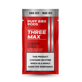 THREE MAX Refill 3mg - Twin Pack - Cherry Cola