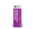 A 10ml box of JAC VAPOUR 'Fruits of the Forest' nicotine high VG e-liquid, featuring a purple and white design with white text.

