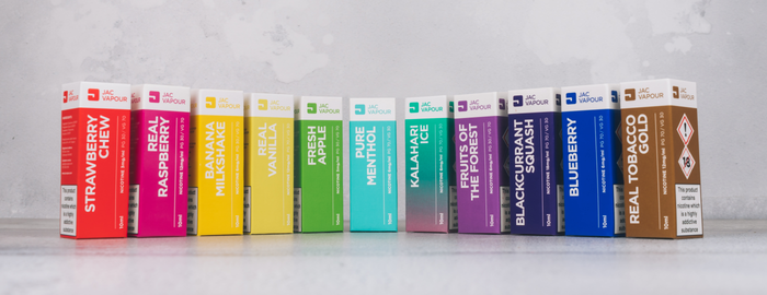 UK Made E-Liquid by JAC Vapour UK Made E-Liquid by JAC Vapour