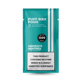 Puff Box Refill 20mg - Twin Pack - Absolute Menthol
