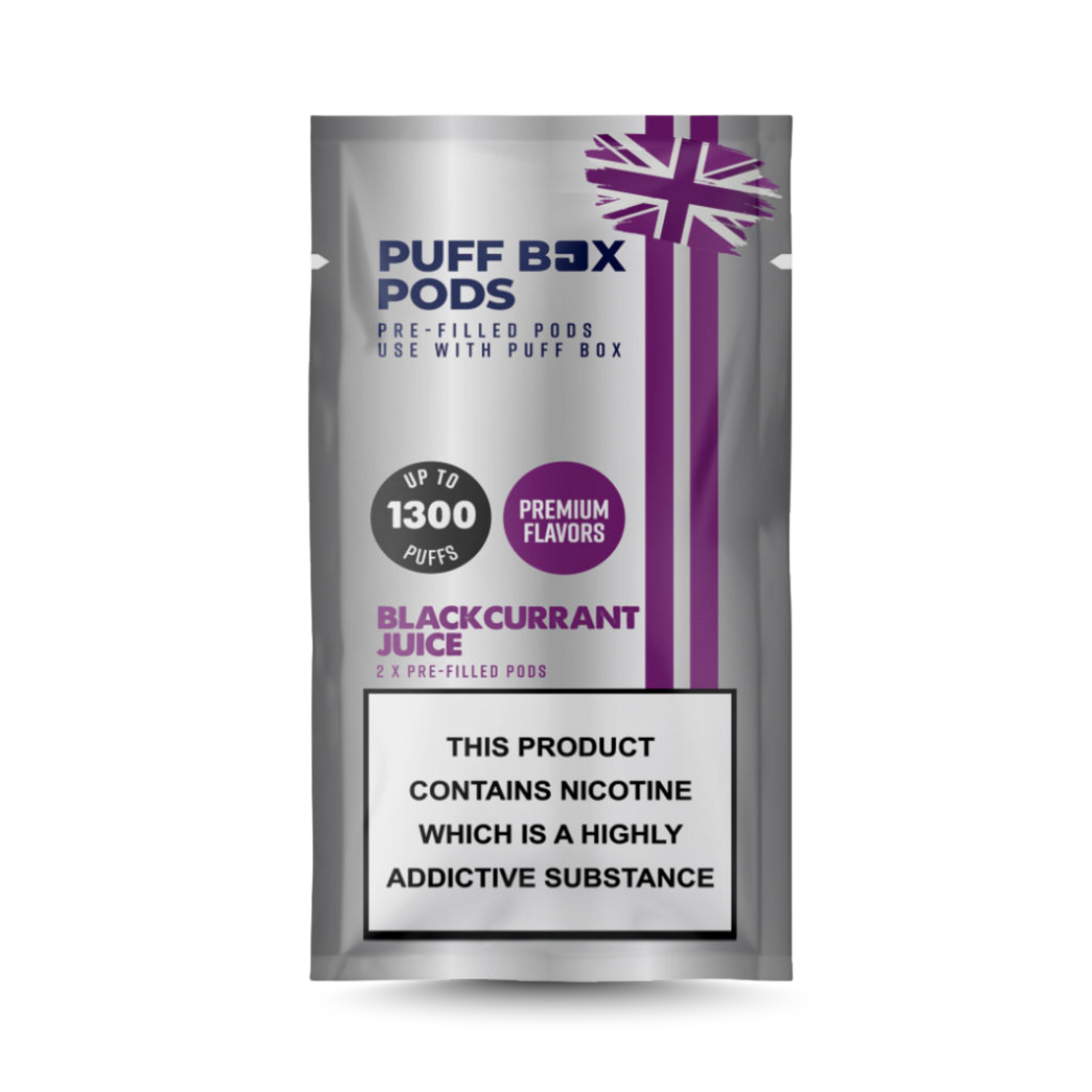 Puff Box Refill 20mg - Twin Pack - Blackcurrant Juice