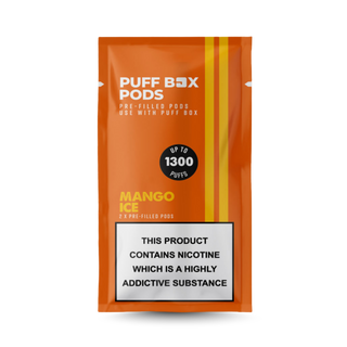 Puff Box Refill 20mg - Twin Pack - Mango Ice