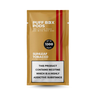 Puff Box Refill 20mg - Twin Pack - Sunleaf Tobacco
