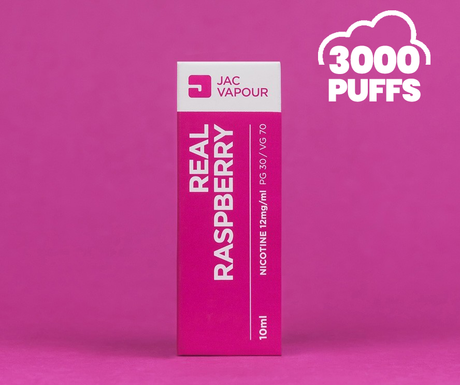 Real Raspberry Premium E Liquid 3000 Puffs