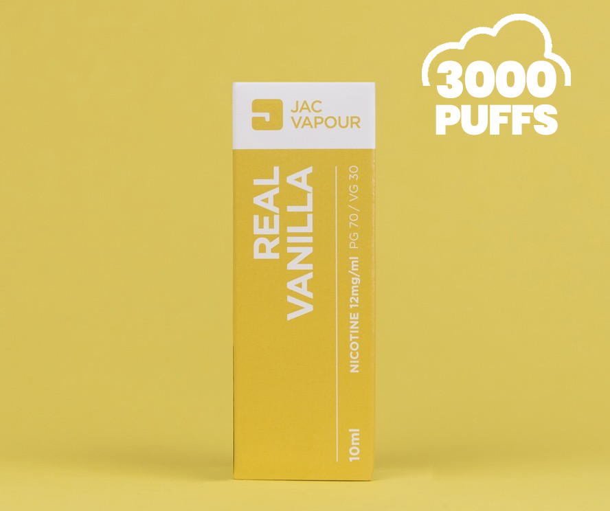 Real Vanilla E Liquid Premium 3000 Puffs