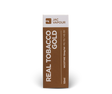A 10ml box of JAC Vapour Real Tobacco Gold high PG e-liquid in 12mg strength, featuring a brown and white colour scheme with vertical text.