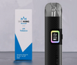 Vape kit bundle with vape device and e-liquid paired for a realistic smoking sensation