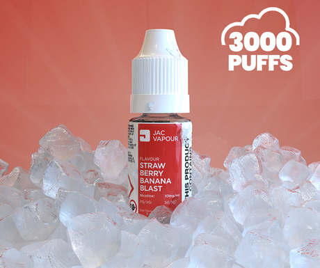 10ml Strawberry & Banana Blast Ice Vape e-liquid-bottle