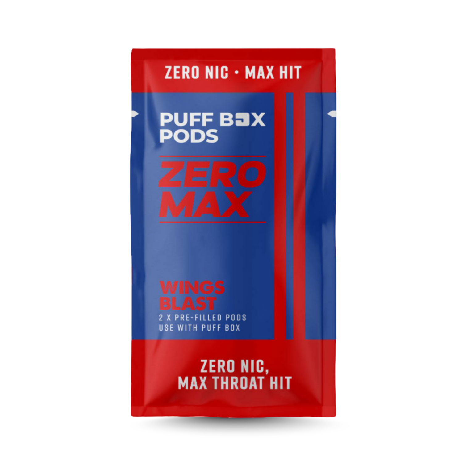 Twin pack of ZERO MAX Wings Blast prefilled pods